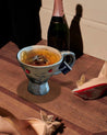 Handmade Ceramic Gemstone Irregular Coffee Mugs - Gemstone V Shaped Coffee Mugs - Titanium - INSPECIAL HOME