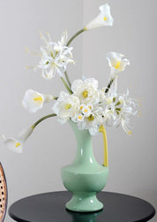 Handmade Medieval Style Ceramic Decorative Flower Vase - Glazed With Dopamine Colors - Medieval Style Ceramic Decorative Flower Vase-Lavender - INSPECIAL HOME