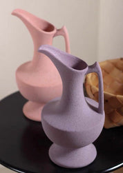 Handmade Medieval Style Ceramic Decorative Flower Vase with Matte Finish - Vases - Medieval Style Ceramic Decorative Flower Vase with Matte Finish-Lavender - INSPECIAL HOME