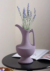 Handmade Medieval Style Ceramic Decorative Flower Vase with Matte Finish - Vases - Medieval Style Ceramic Decorative Flower Vase with Matte Finish-Lavender - INSPECIAL HOME