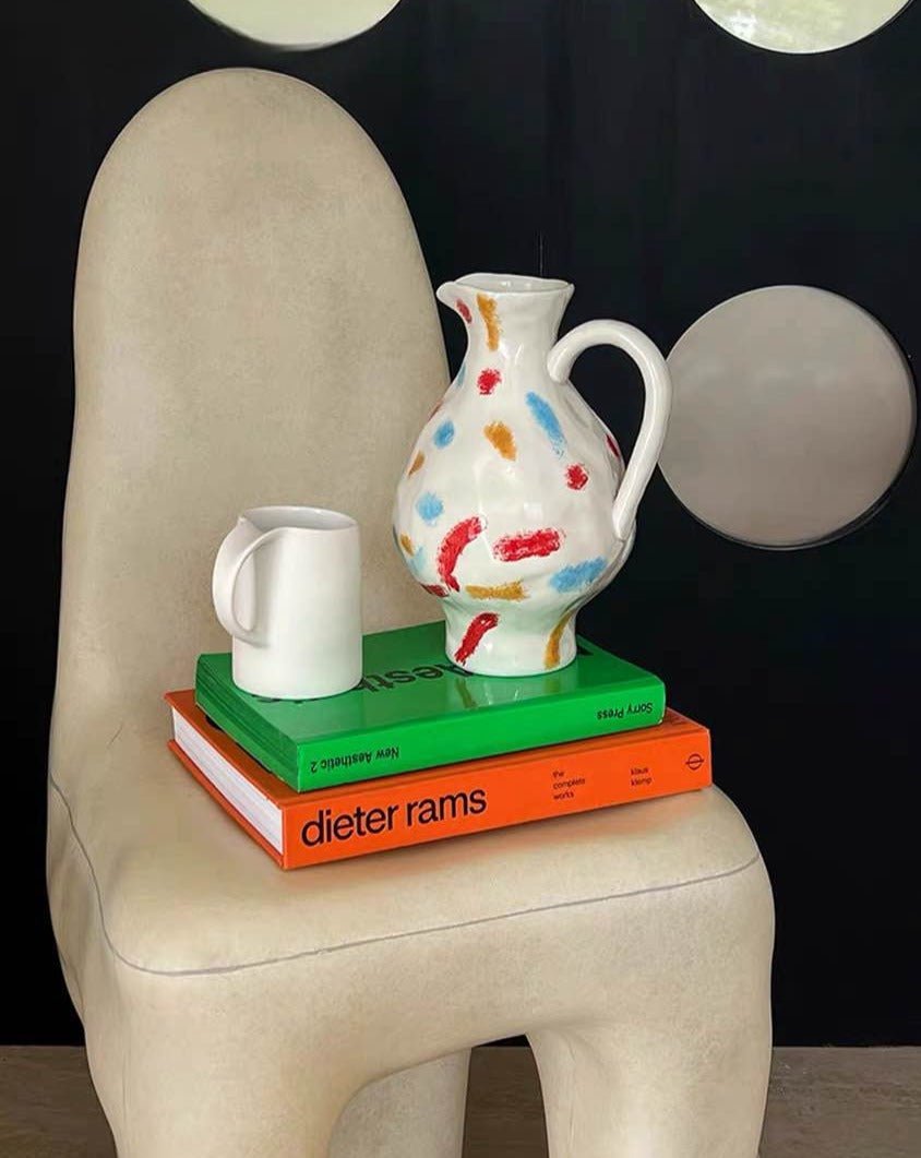 Handmade Nordic Style Pottery Jug Vase - Handmade Nordic Style Pottery Jug Vase - INSPECIAL HOME