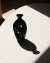 Handmade Contemporary Abstract Ceramic Black Flower Vase - Decorative Irregular Vase - Irregular Pottery Decor Vase - Large - INSPECIAL HOME
