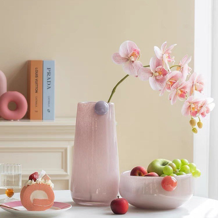 Jelly Bean Cylinder Vase - Whimsical Dopamine Centerpiece Vase for Gorgeous Tablescape - Jelly Bean Cylinder Vase - INSPECIAL HOME