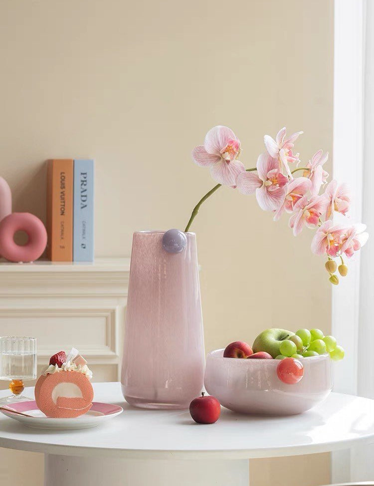 Jelly Bean Cylinder Vase - Whimsical Dopamine Centerpiece Vase for Gorgeous Tablescape - Jelly Bean Cylinder Vase - INSPECIAL HOME