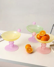 Jelly Bean Footed Tray Fruit Bowl - Whimsical Dopamine Table Setting Centerpiece - fruit bowl - Jelly Bean Fruit Bowl - Passion Fruit - Medium - INSPECIAL HOME