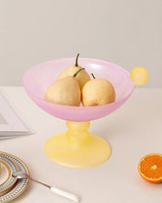 Jelly Bean Footed Tray Fruit Bowl - Whimsical Dopamine Table Setting Centerpiece - fruit bowl - Jelly Bean Fruit Bowl - Passion Fruit - Medium - INSPECIAL HOME