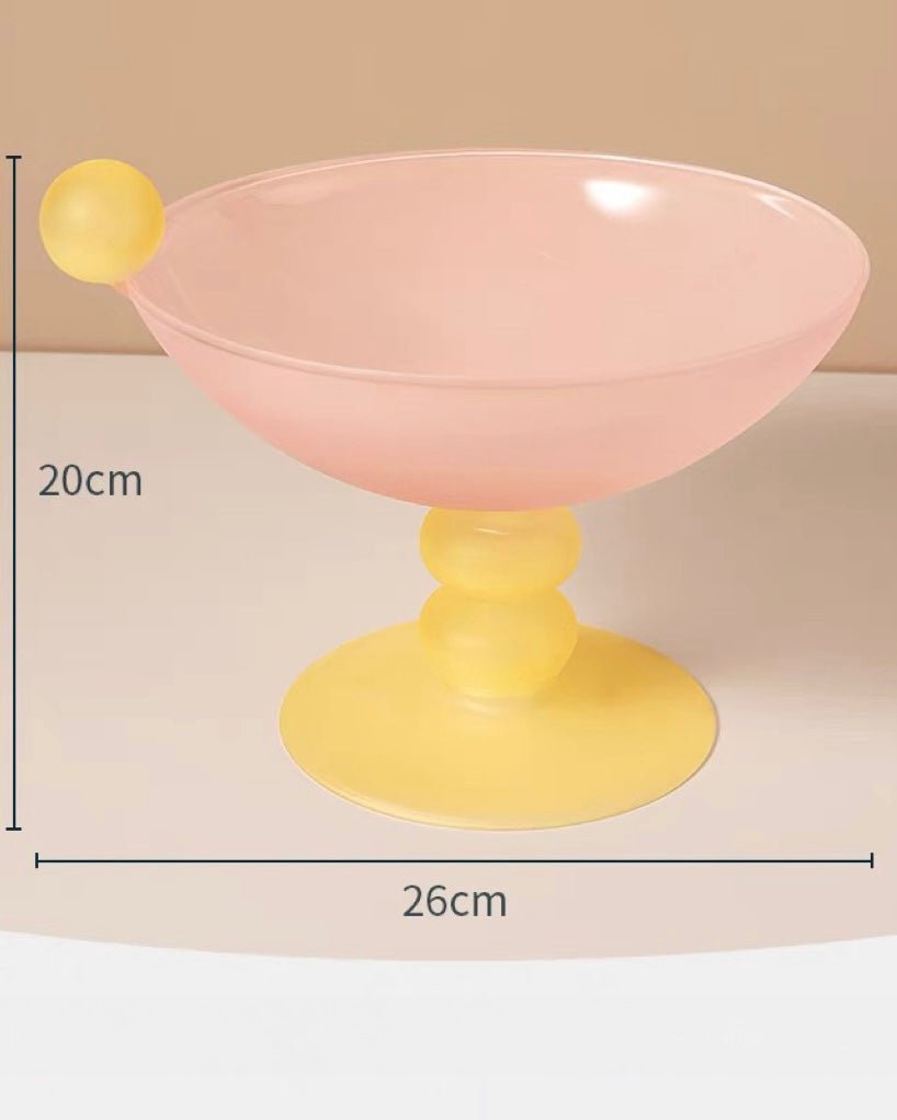 Jelly Bean Fruit Bowl - Gorgeous Dopamine Centerpiece For Table Setting - Jelly Bean Fruit Bowl-Peach - Large - INSPECIAL HOME