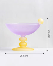 Jelly Bean Fruit Bowl - Gorgeous Dopamine Centerpiece For Table Setting - Jelly Bean Fruit Bowl-Passion Fruit - Large - INSPECIAL HOME