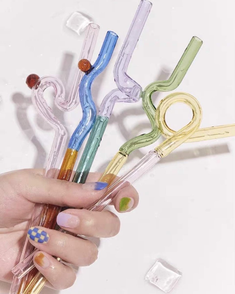 Jelly Bean Wine Glass Set - Whimsical Eclectic Dopamine Cocktail Coupe - Stemware - Jelly Bean Goblet Set-Blueberries-4 Pcs - INSPECIAL HOME