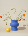 Klein Blue Modern Ceramic Vase - Handcrafted Unique Decorative Vase for Home & Office - Klein Blue Modern Ceramic Vase - INSPECIAL HOME