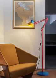 Memphis Retro Tall Metal Floor Lamp - Full Spectrum Eye Protection LED Reading Light - Night Lights & Ambient Lighting - Memphis Retro Tall Metal Floor Lamp - INSPECIAL HOME