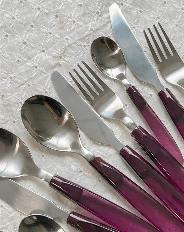 Meteor Flatware Set of 16 Pcs ( $3.5 Each ) - Sleek Modern Cutlery Silverware Set - Flatware Sets - Meteor Flatware Set of 16 Pcs - INSPECIAL HOME