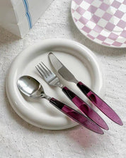 Meteor Flatware Set of 16 Pcs ( $3.5 Each ) - Sleek Modern Cutlery Silverware Set - Flatware Sets - Meteor Flatware Set of 16 Pcs - INSPECIAL HOME