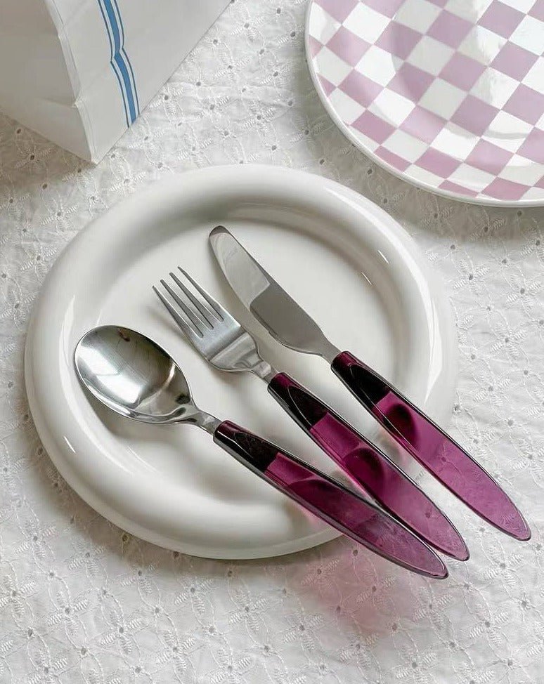 Meteor Flatware Set of 16 Pcs ( $3.5 Each ) - Sleek Modern Cutlery Silverware Set - Flatware Sets - Meteor Flatware Set of 16 Pcs - INSPECIAL HOME