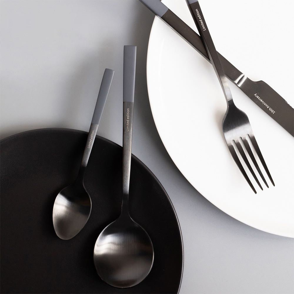 Modern Nordic Matte Black Stainless Flatware Set ( 4 Pcs) - Modern Nordic Flatware Set ( 4 Pics) - Limited Edition - INSPECIAL HOME