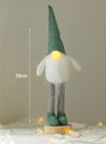 Nordic Christmas Gnomes Elves Dolls Ornaments Decors with Led Lights - Goblin Doll - Emerald Hat - INSPECIAL HOME