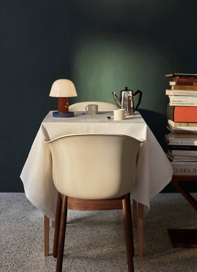 Nordic Cute Mushroom Setago Table Lamp - Dimmable Portable Quirky Nursery Light - Night Lights & Ambient Lighting - Nordic Cute Mushroom Table Lamp-Rust & Thunder - &Tradition