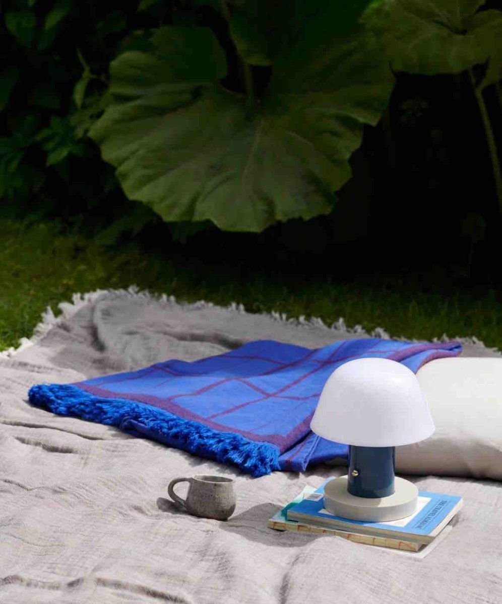 Nordic Cute Mushroom Setago Table Lamp - Dimmable Portable Quirky Nursery Light - Night Lights & Ambient Lighting - Nordic Cute Mushroom Table Lamp-Rust & Thunder - &Tradition