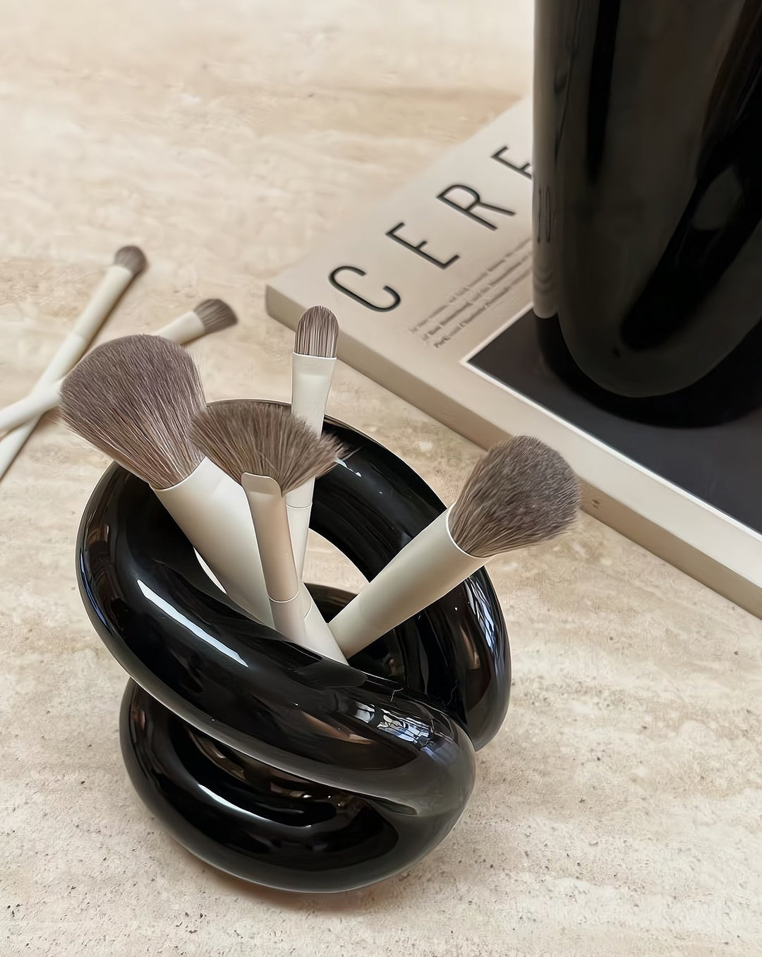 Nordic Style Ceramic Foundation Brushes Holders INSPECIAL HOME