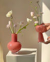 Retro Color Glazed Decorative Vase - Unique Glass Vase Decor - Retro Color Glazed Glass Vase - Small - INSPECIAL HOME