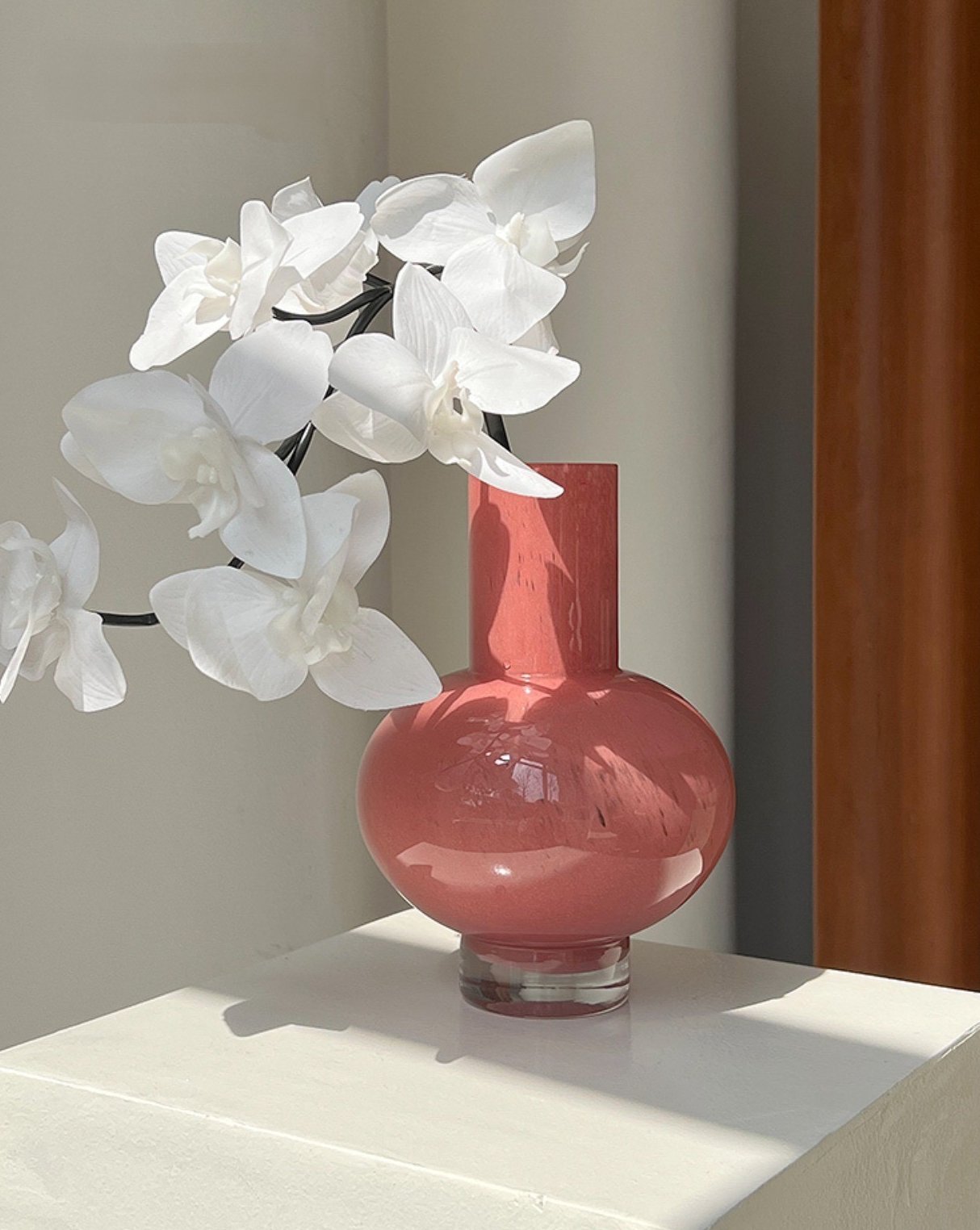 Retro Color Glazed Decorative Vase - Unique Glass Vase Decor - Retro Color Glazed Glass Vase - Small - INSPECIAL HOME