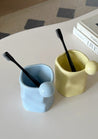 Set of 3 Pcs Handmade Bubblegum Ceramic Toothbrush Holder Cup Tumbler ($23.3 Each ) - Handmade Bubblegum Ceramic Toothbrush Holder Cup Tumbler - INSPECIAL HOME