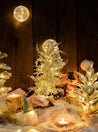 Tabletop Snowy Christmas Pine Tree Decor with LED Light for Table Setting Tablescape - Snowy Christmas Pine Tree Decor with LED Light-Medium - INSPECIAL HOME