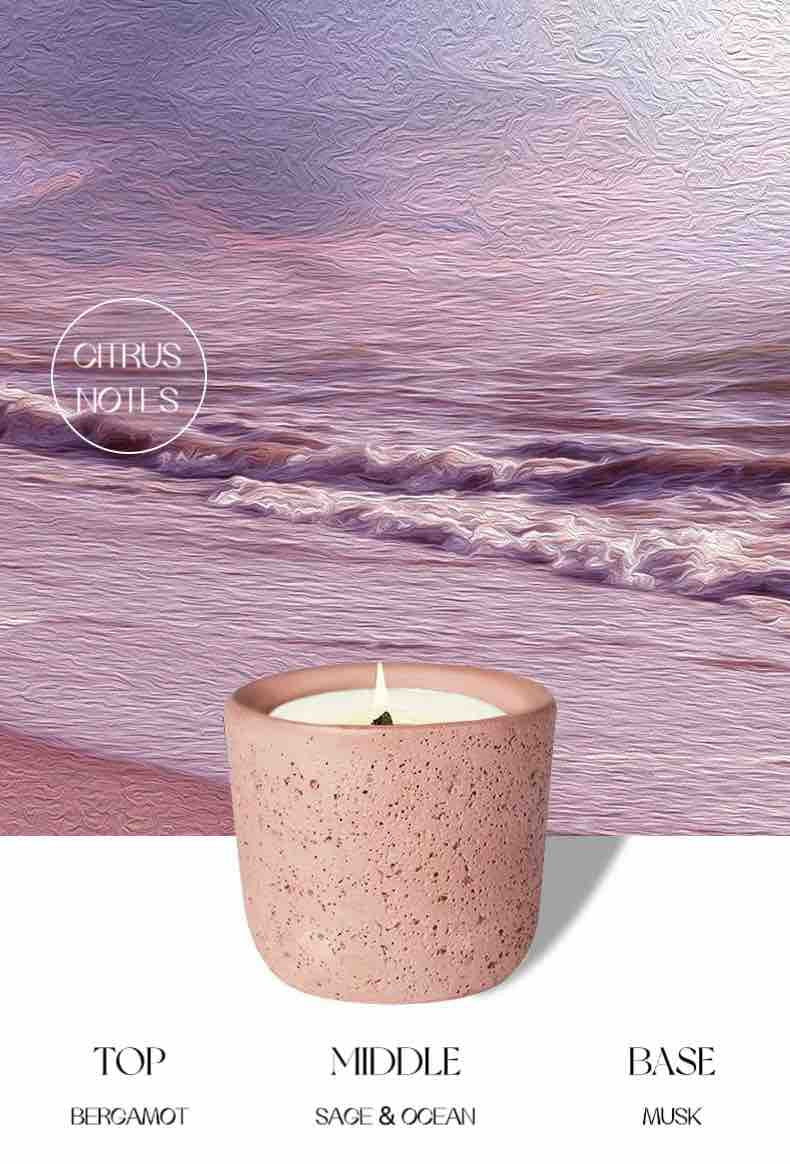Wood Wick Soy Wax Scented Candle - Breath Of Nature Scented - Alps Pink - Candles - Wood Wick Soy Wax Scented Candle - Breath Of Nature Scented - Alps Pink - INSPECIAL HOME