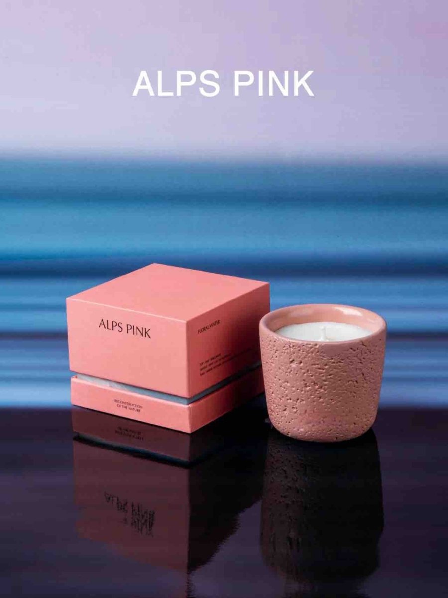 Wood Wick Soy Wax Scented Candle - Breath Of Nature Scented - Alps Pink - Candles - Wood Wick Soy Wax Scented Candle - Breath Of Nature Scented - Alps Pink - INSPECIAL HOME
