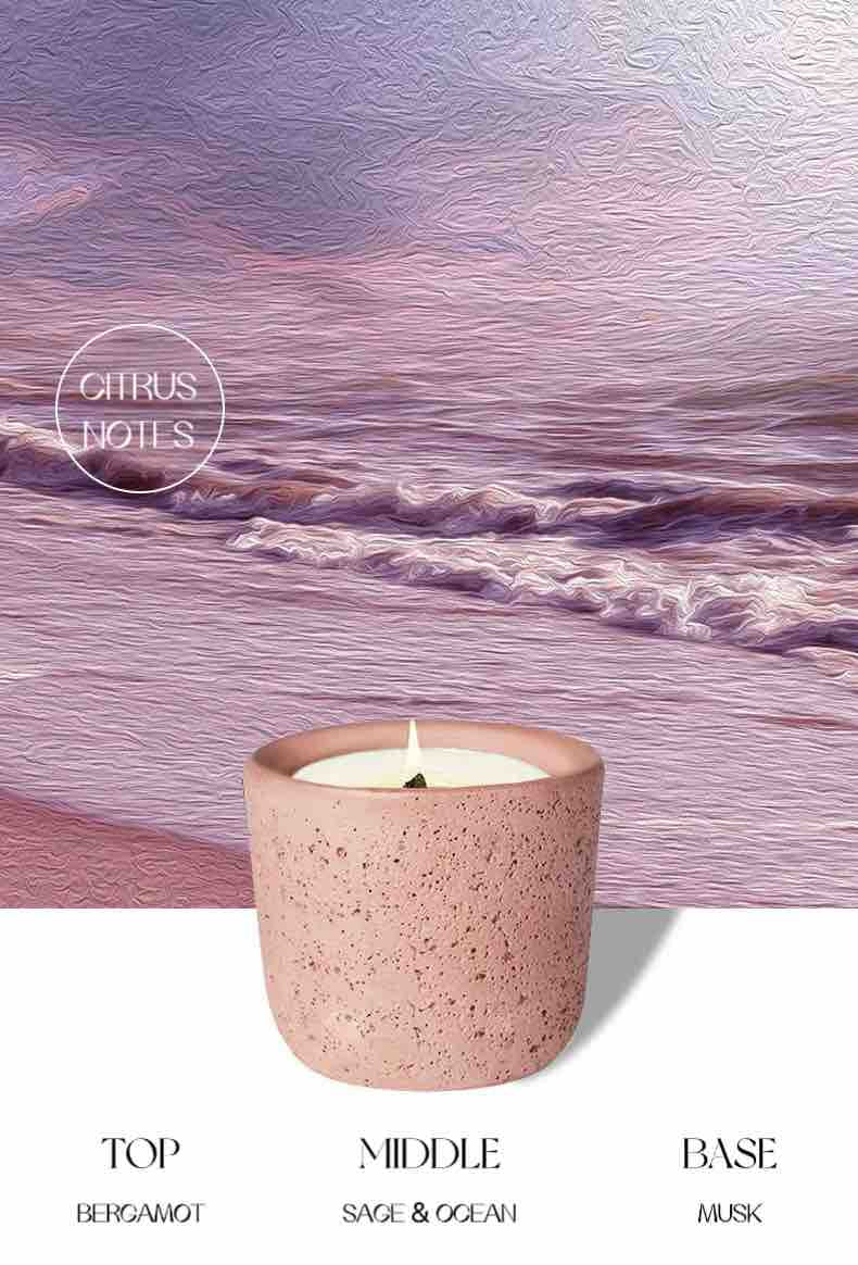 Wood Wick Soy Wax Scented Candle - Breath Of Nature Scented - Alps Pink - Wood Wick Soy Wax Scented Candle - Breath Of Nature Scented - Alps Pink - INSPECIAL HOME